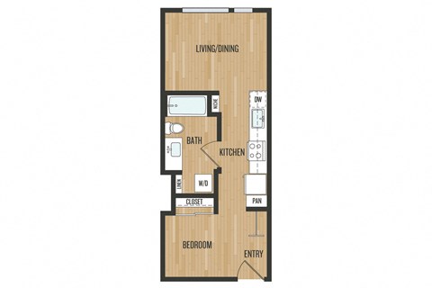 Studio S1 Floor Plan – Aura Burnside